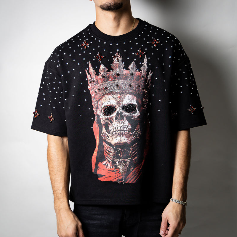 Publik rhinestone “ Skull ” Black