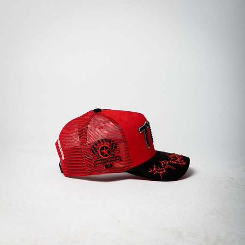 777 Trucket Hat [red/black]