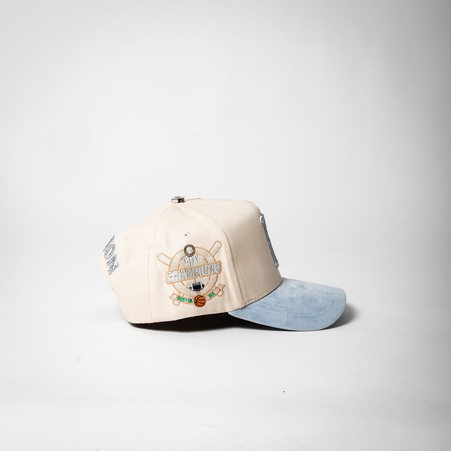 Cap Fans “ Boston ” ( cream/light blue)
