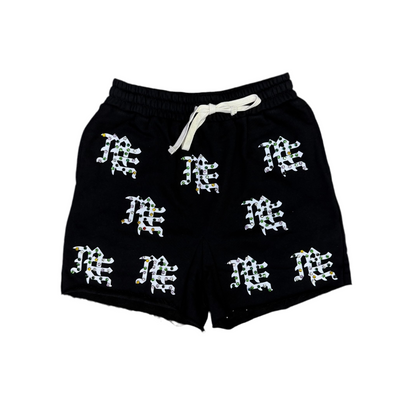 Mixed Emotion Black Short Colors Rhinestone