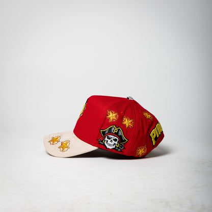 VQC Caps “ Pirates ” ( red/cream )