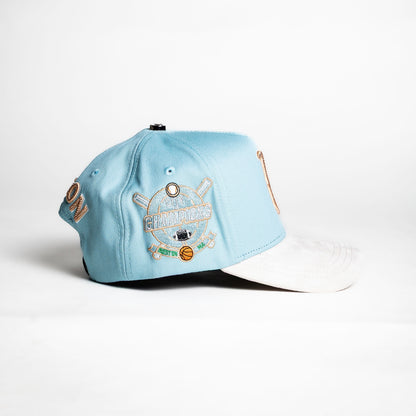 Cap Fans “Boston ” {Light blue/ Light pink}