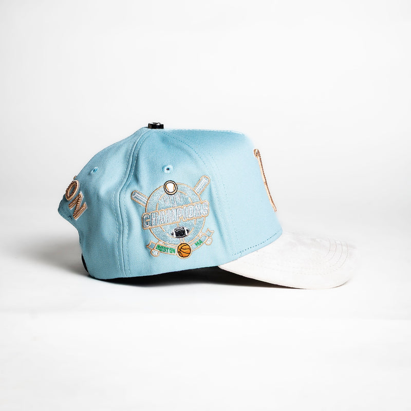 Cap Fans “Boston ” {Light blue/ Light pink}