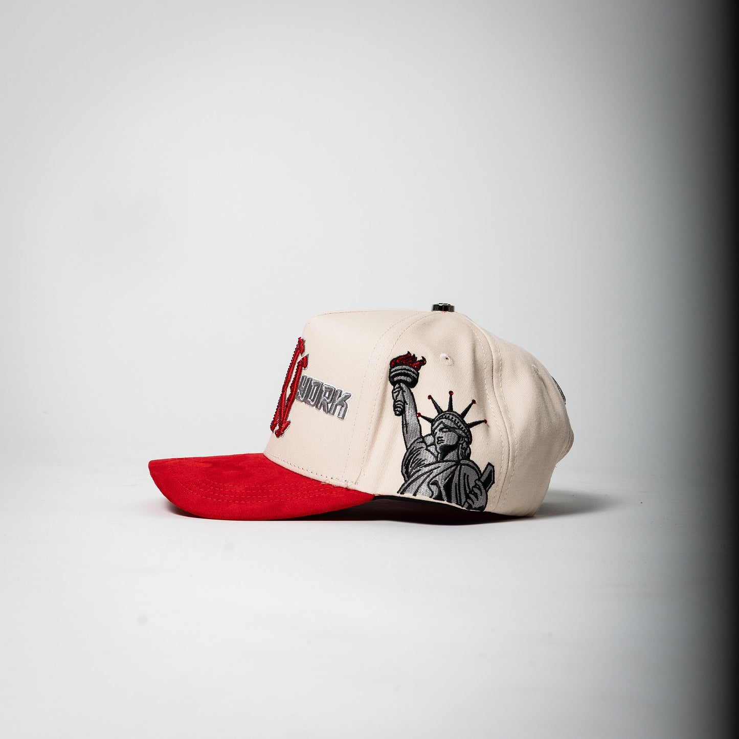 Cap Fans “NY” ( cream/red )