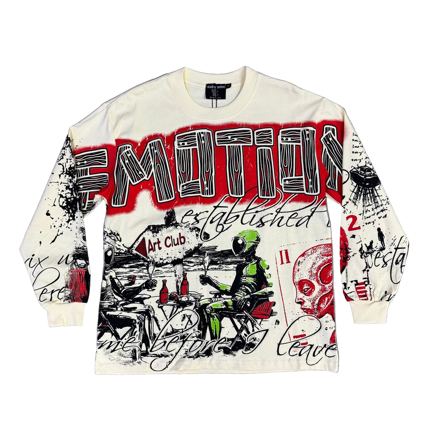 Mixed Emotion Cream ‘Art Club’ Long Sleeve