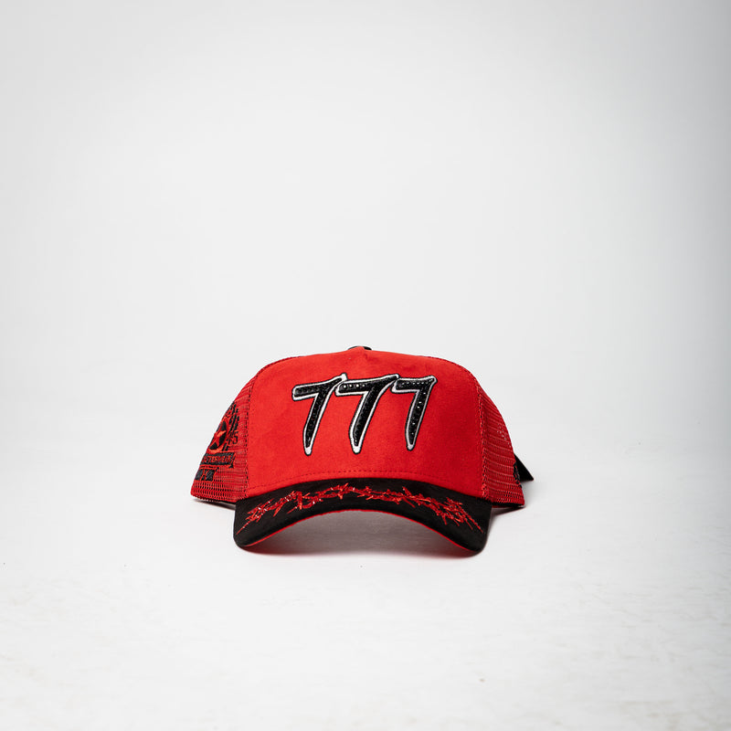 777 Trucket Hat [red/black]