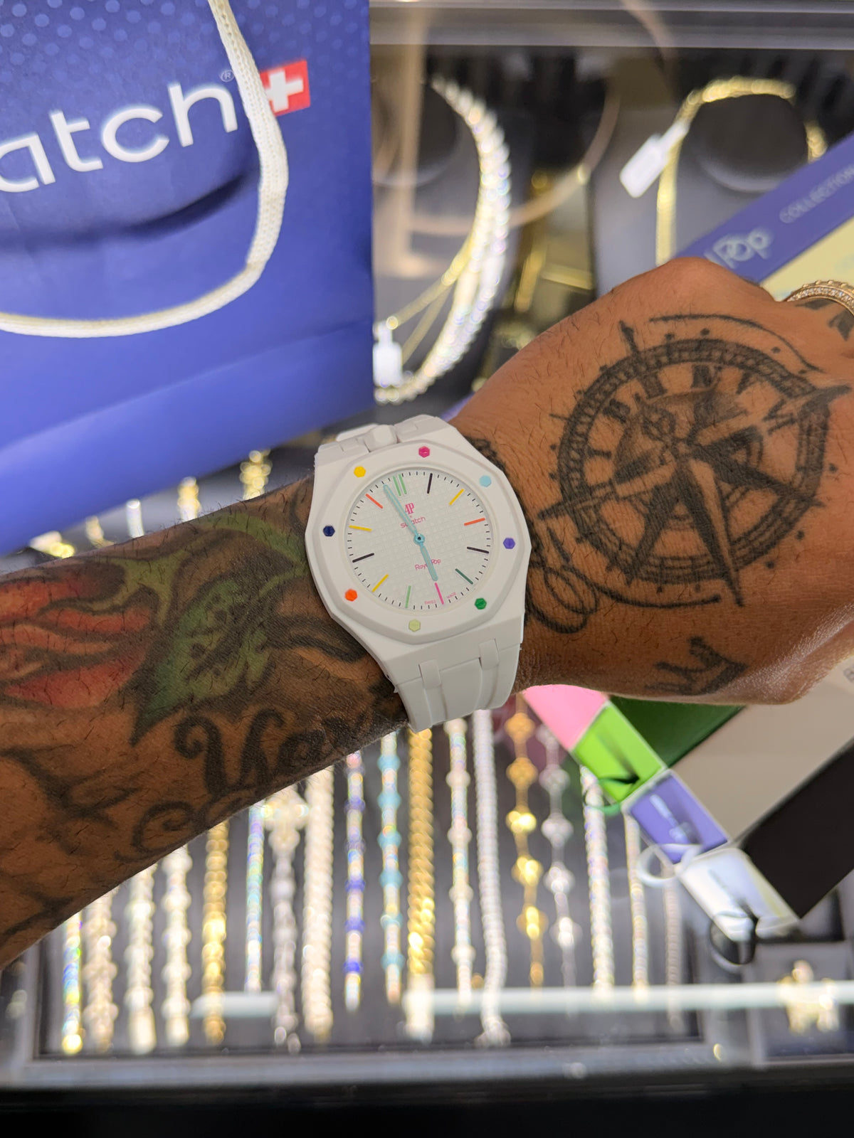 Swatch x AP Bioceramic Royal Pop Huit Blanc 1:1