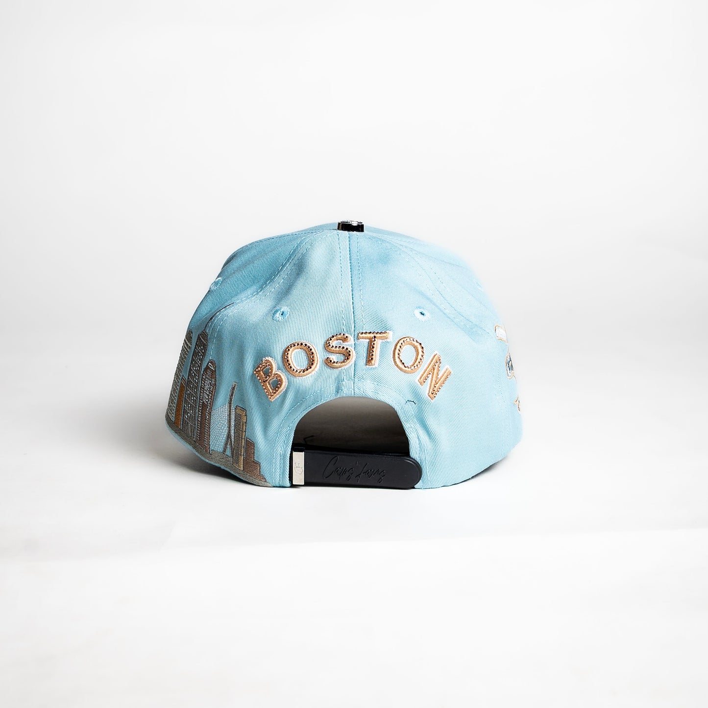 Cap Fans “Boston ” {Light blue/ Light pink}