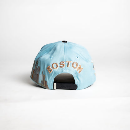 Cap Fans “Boston ” {Light blue/ Light pink}