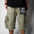 VICIOUS Rhinestone Short (Olive)