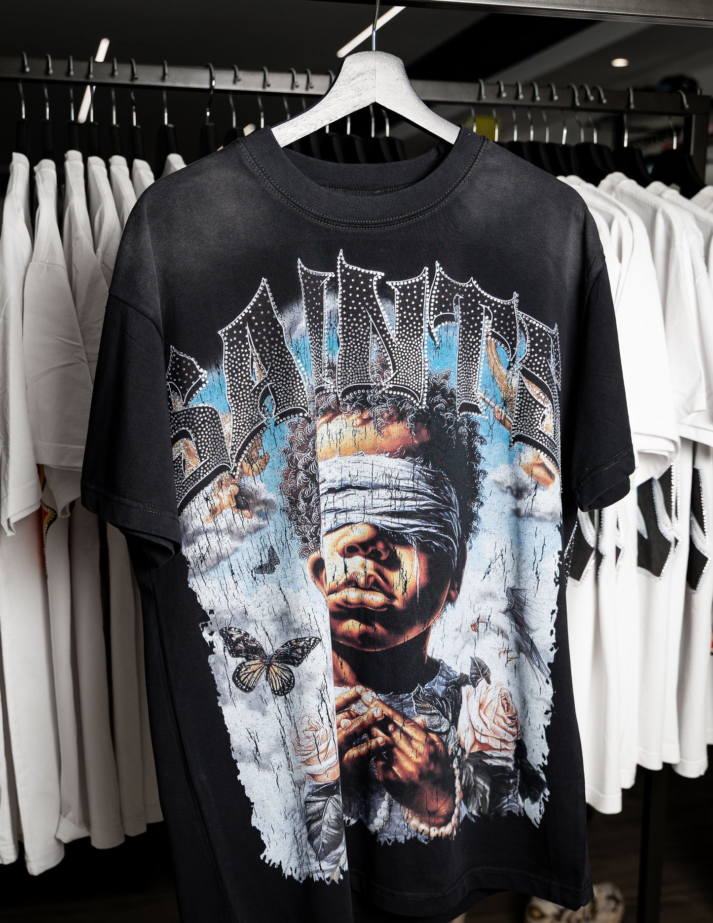 Saints Black Gothic Signature Logo