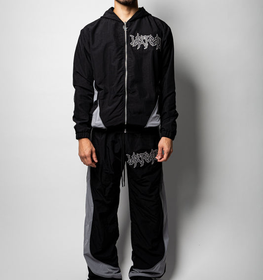 Last Call Set Rhinestone “ Black / Grey ” ( Long )