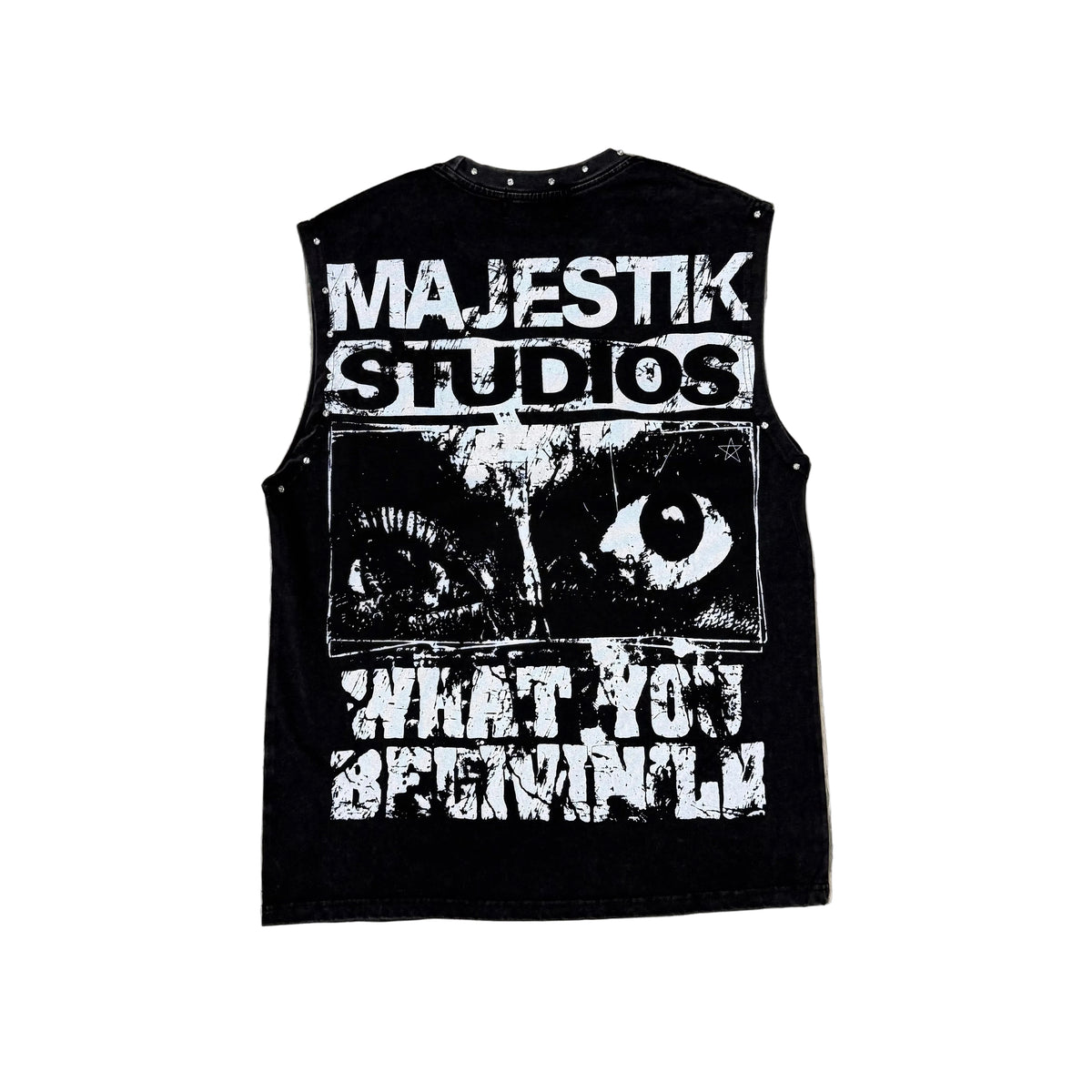 MAJESTIK Tank Top  (Black/White )