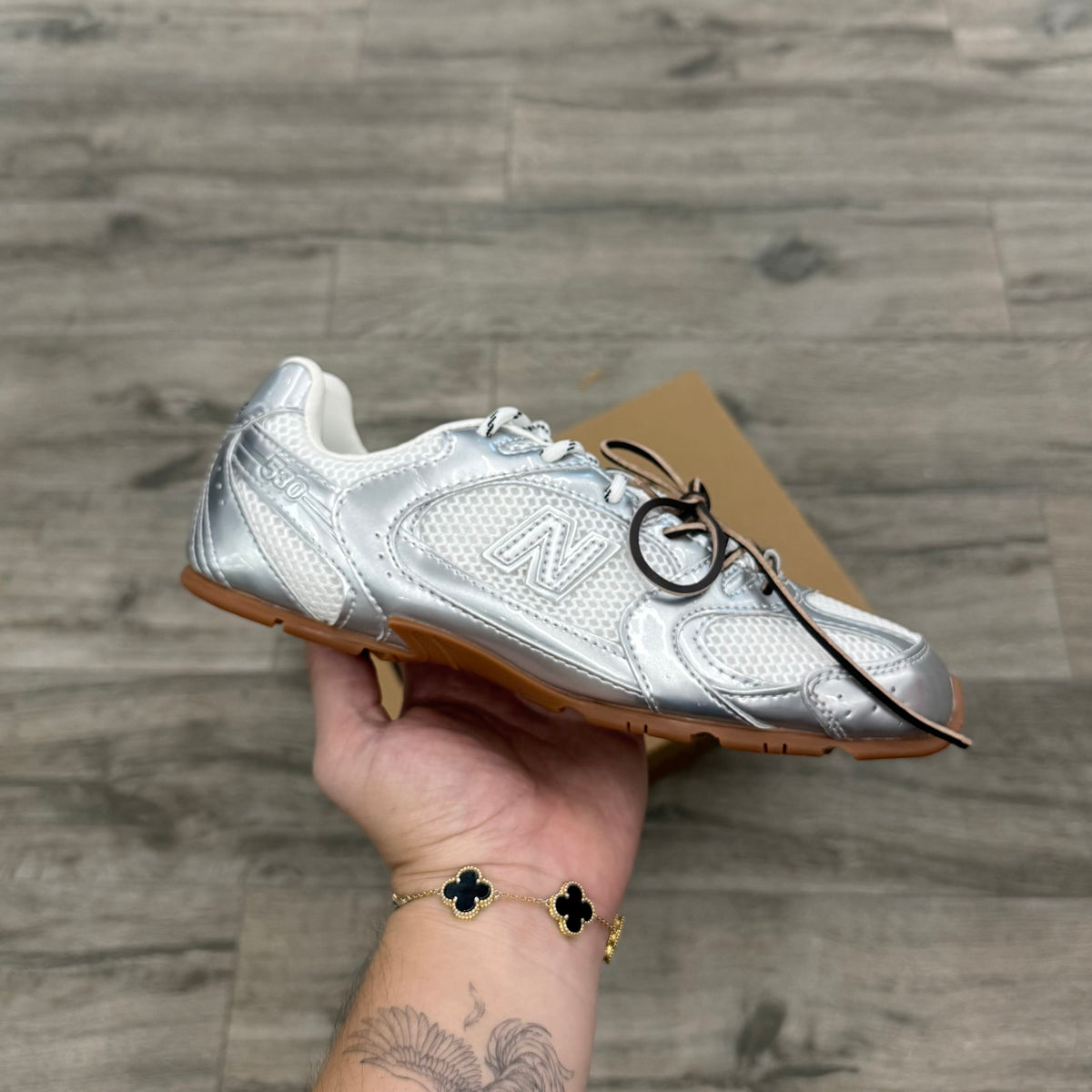 New Balance 530 SL Miu Miu Metallic Silver