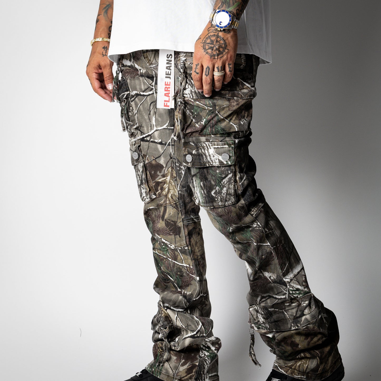 First Row Flares Jean [Hunting Camo]