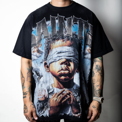 Saints Black Gothic Signature Logo