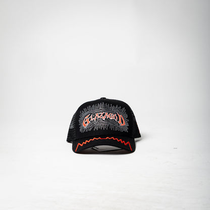 GLAZAGOD hat ( black / red )