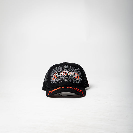 GLAZAGOD hat ( black / red )