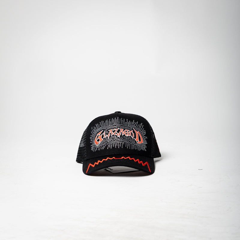 GLAZAGOD hat ( black / red )