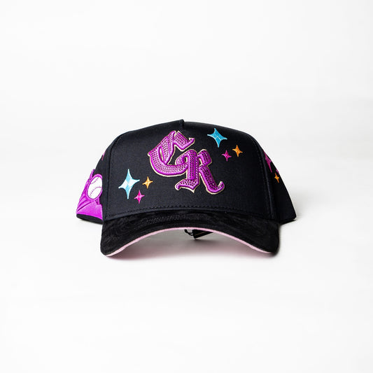 Cap Fans “CR” {magenta/black}