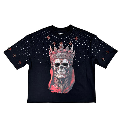Publik rhinestone “ Skull ” Black