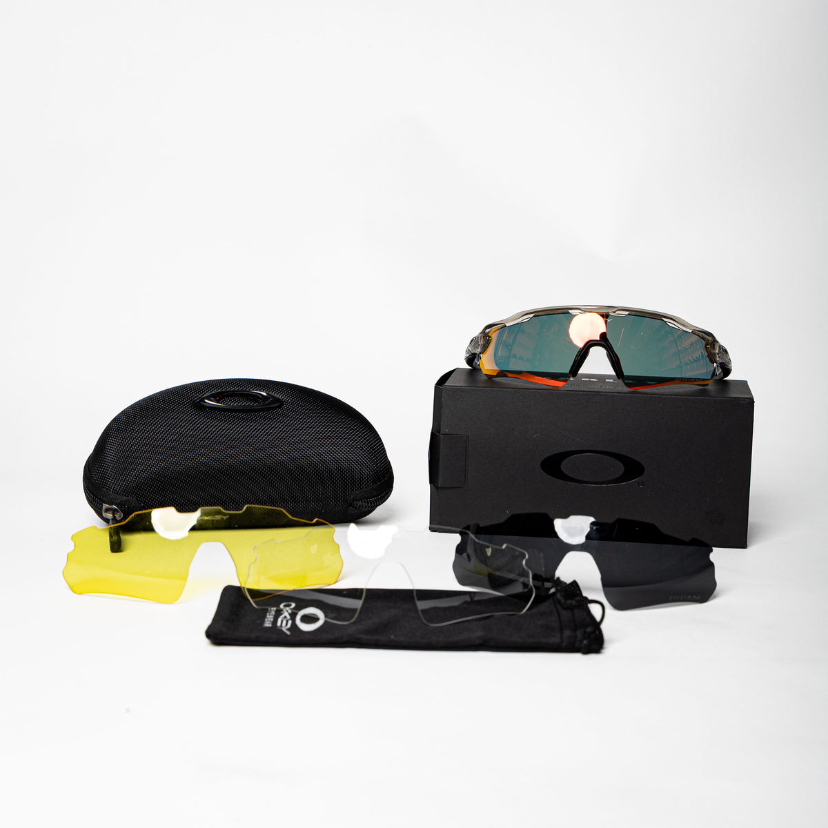 Oakley Black Smoke Frame ( full set 4 lens )