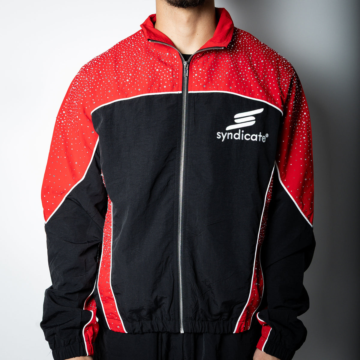SYNDICATE Tracksuit Rhinestone (Black / Red)