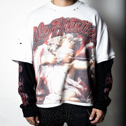 Life Hustlers “Blind Cupid Long Sleeve White”