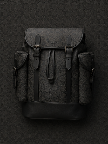 Coach Backpack “ Full Print ” ( Black )