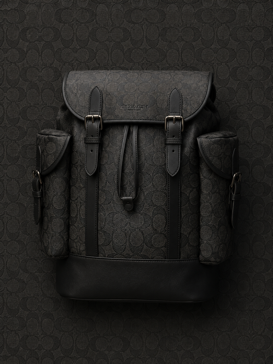 Coach Backpack “ Full Print ” ( Black )