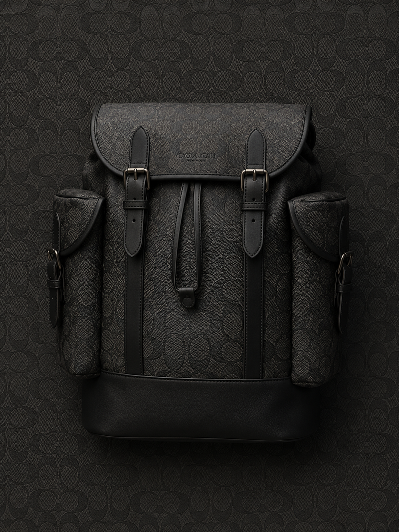 Coach Backpack “ Full Print ” ( Black )