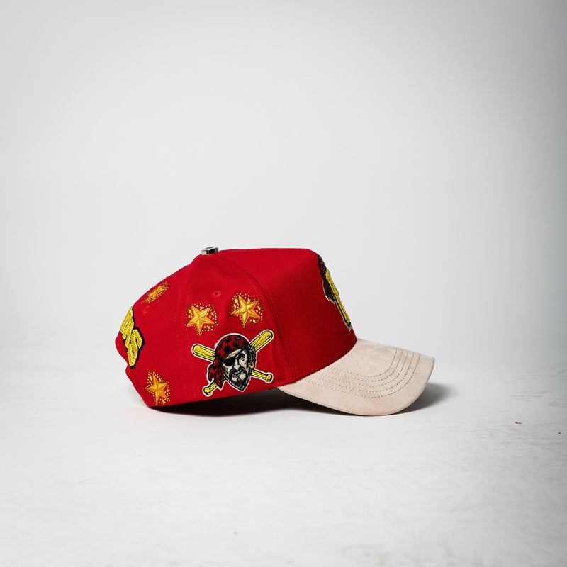 VQC Caps “ Pirates ” ( red/cream )