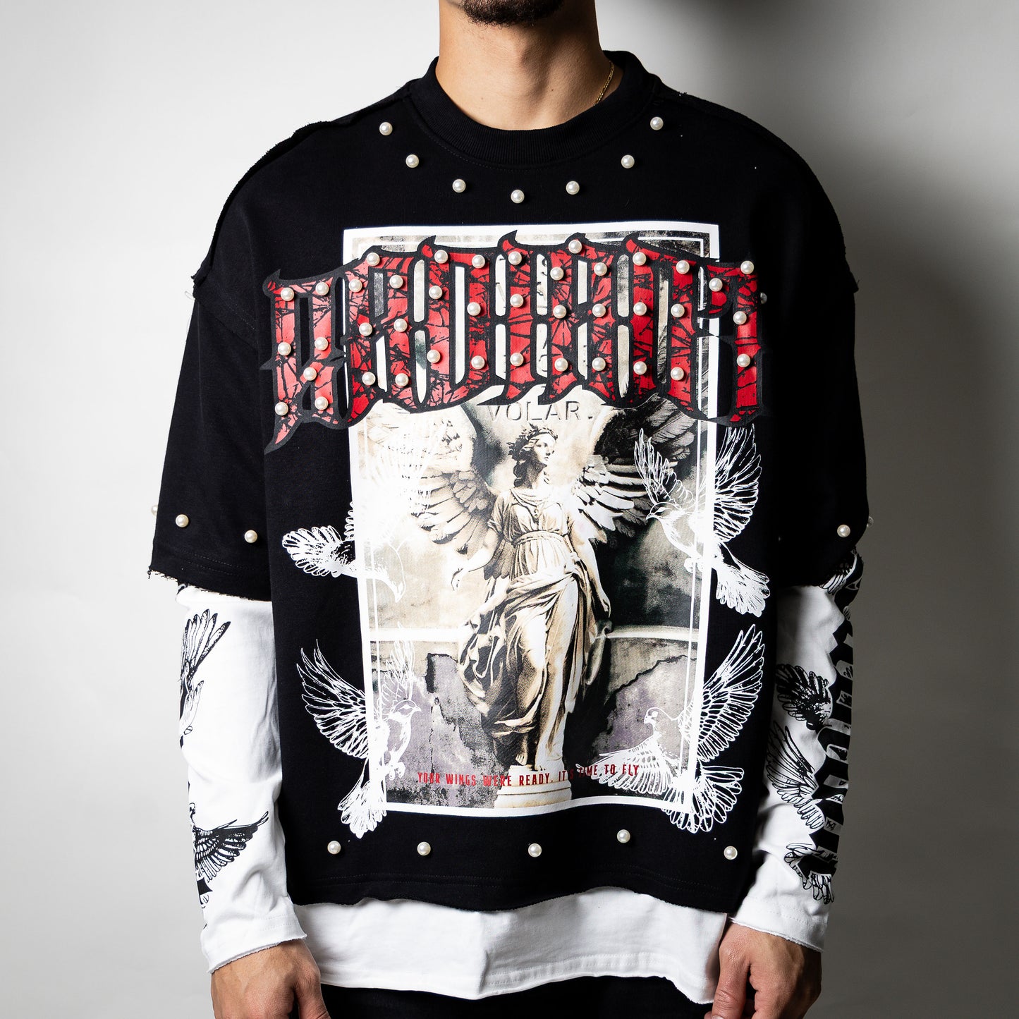 Publik Rhinestone Sweater “ Radiant ” Black