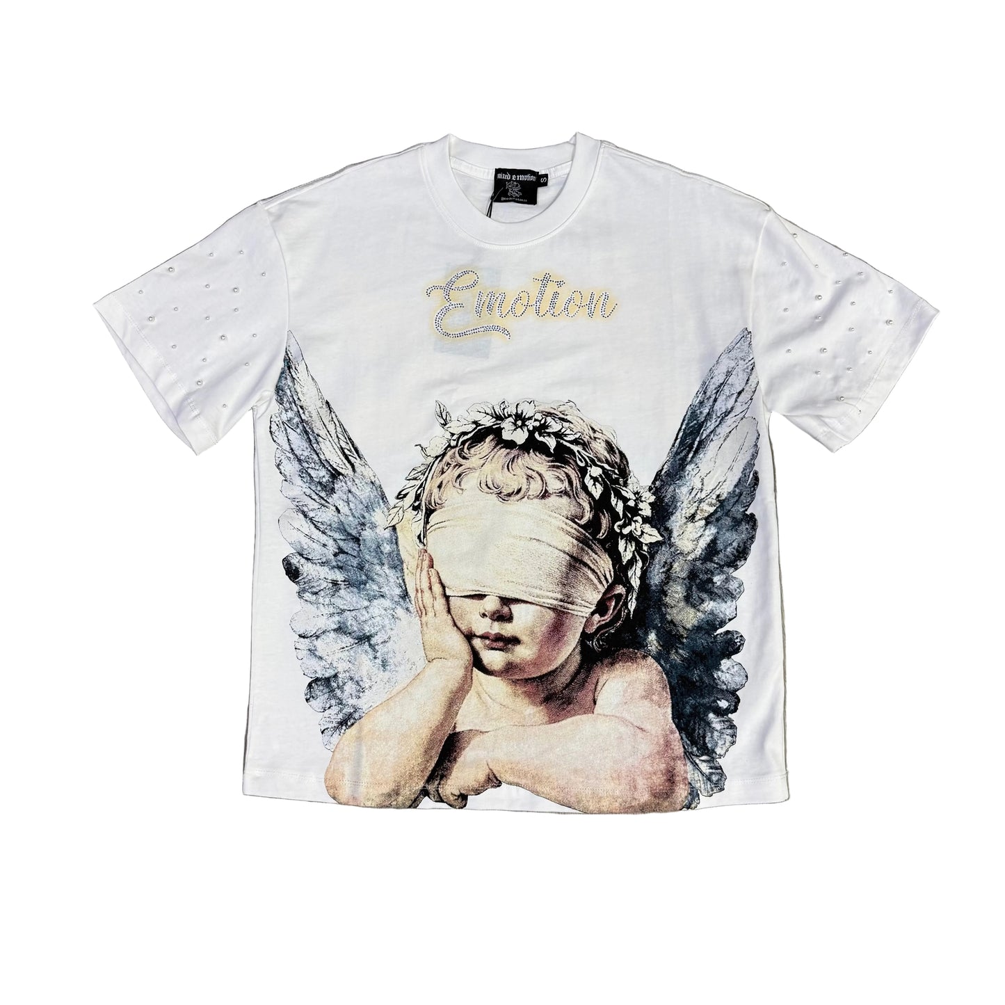 Mixed Emotion Angels Pearls ( white ) Tee