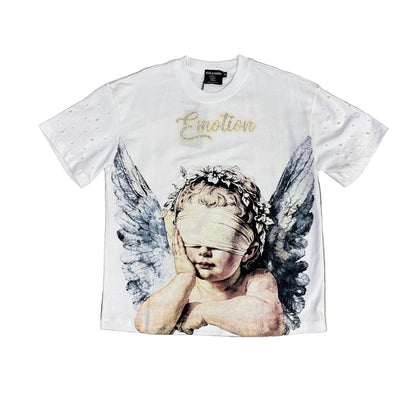 Mixed Emotion Angels Pearls ( white ) Tee