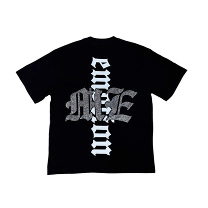 Mixed Emotion Black Beach Rhinestone Tee