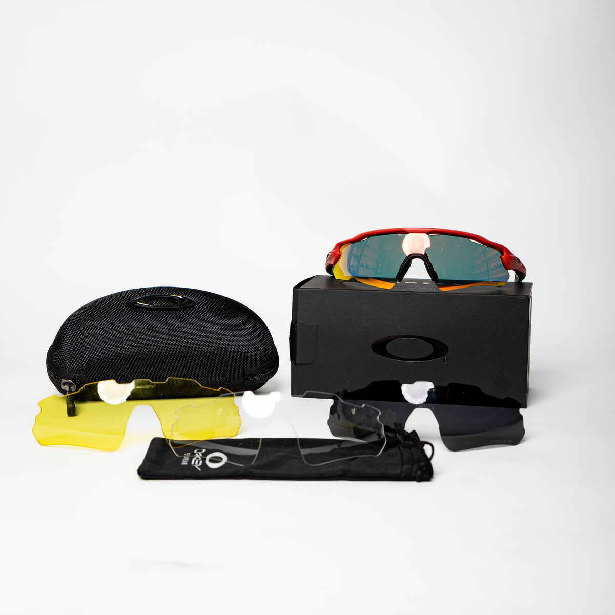 Oakley Red Frame ( full set 4 lens )