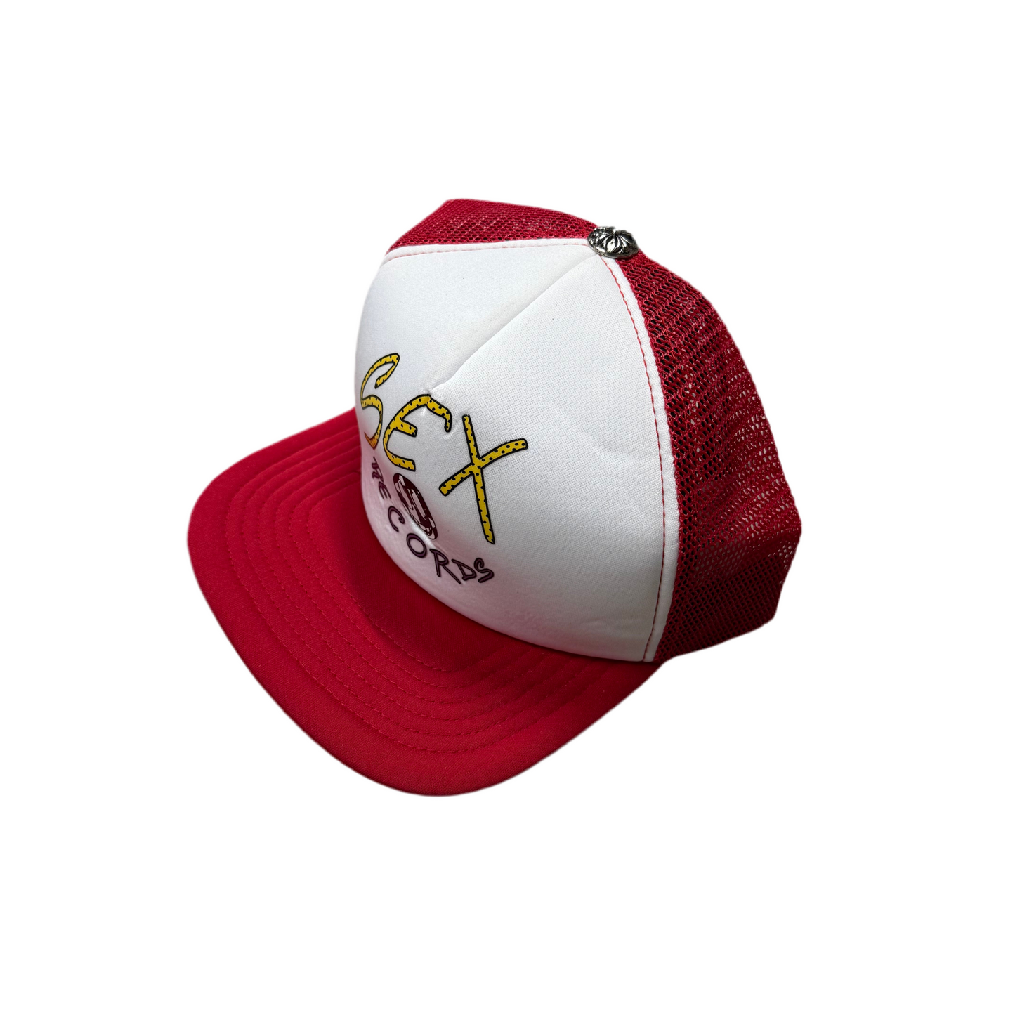 Chrom€ He@rts Sex Records Trucker Hat [red]