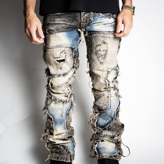 Taker Flare Jeans [black/blue]