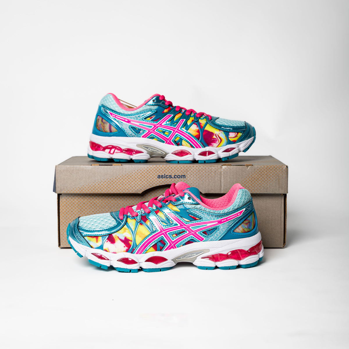 ASICS Gel-Nimbus 16 “Iridescent Pink / Capri Blue / Multicolor”