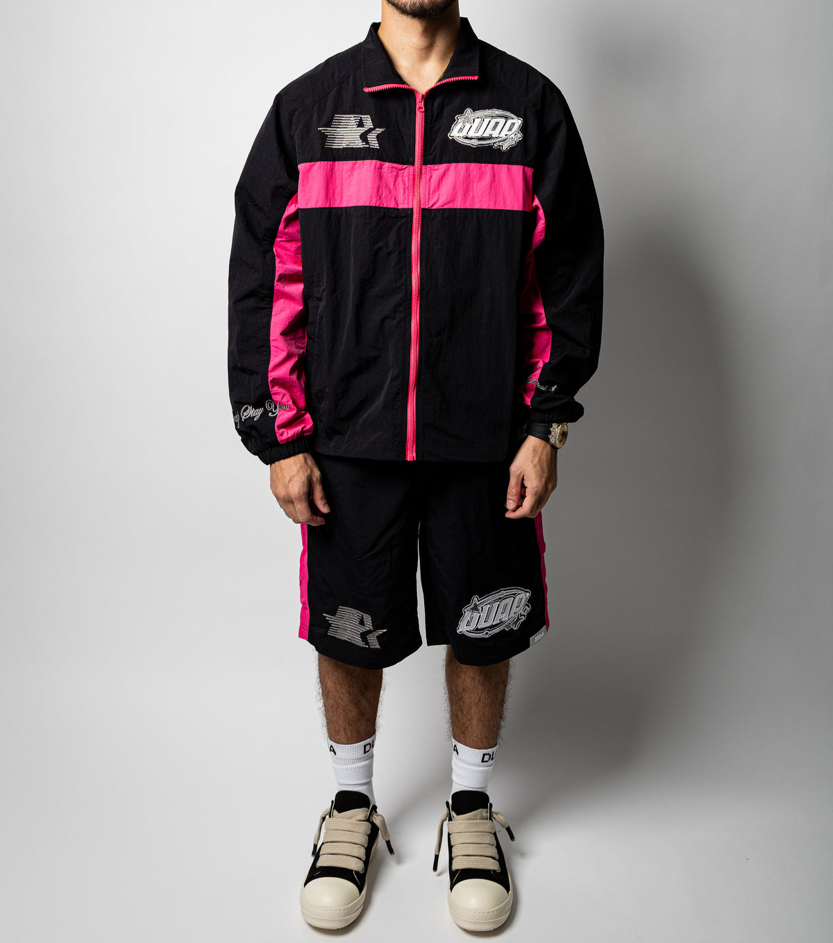 DUAA Tracksuit “ Black / Pink  ”