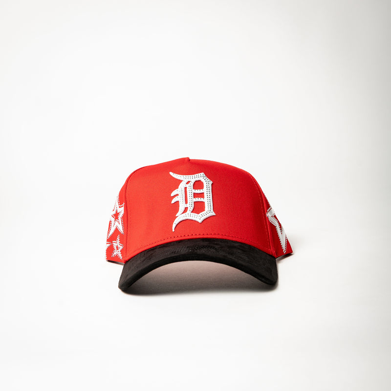 Cap Fans “ Detroit ” ( red/black)