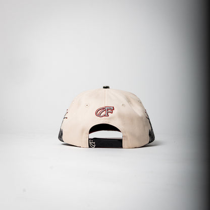 Cap Fans “NY” ( cream/red )