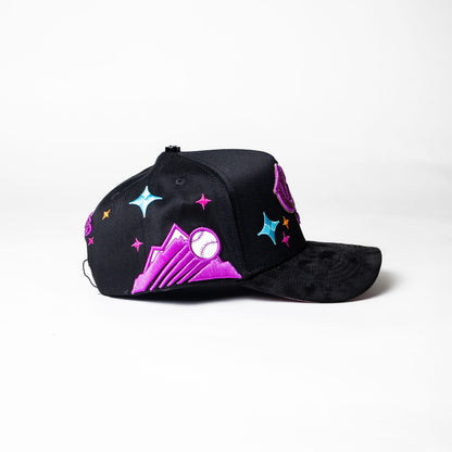 Cap Fans “CR” {magenta/black}