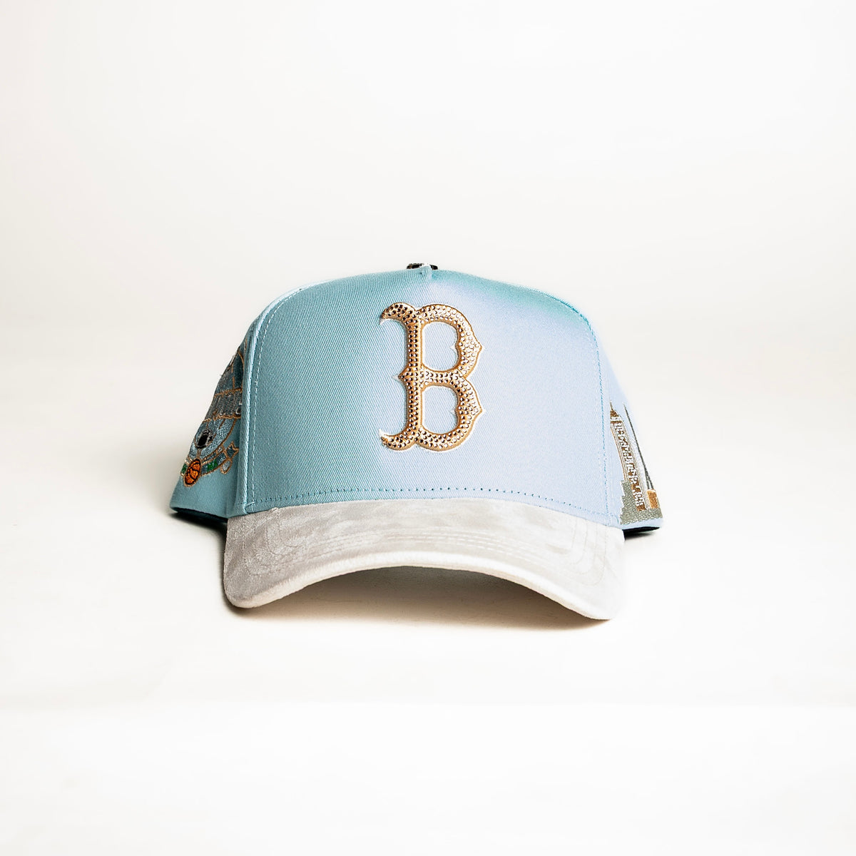 Cap Fans “Boston ” {Light blue/ Light pink}
