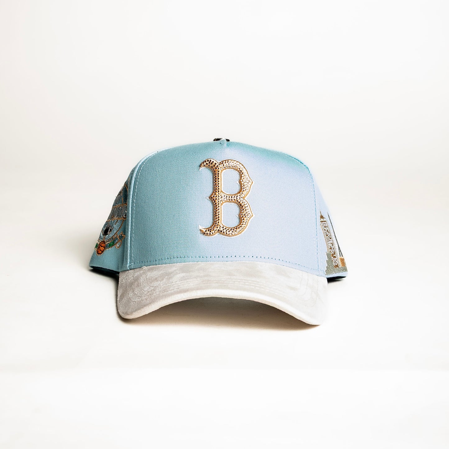 Cap Fans “Boston ” {Light blue/ Light pink}