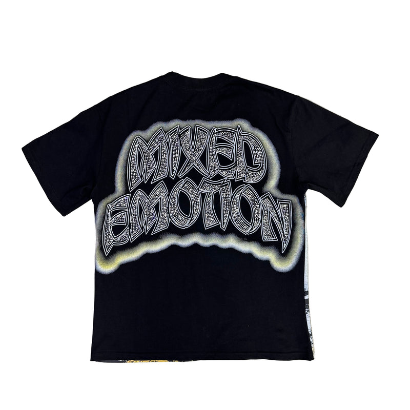 Mixed Emotion Black “Seaside” Tee