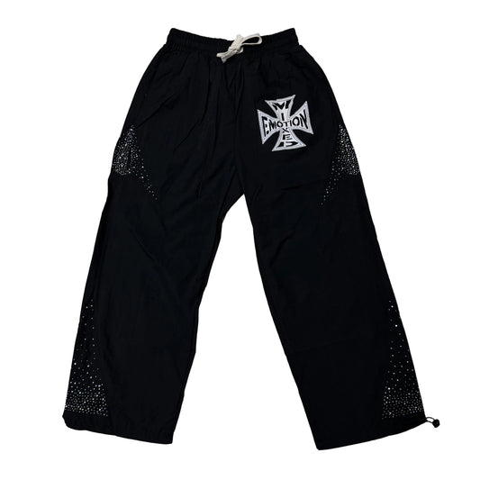 Mixed Emotion Black Classic Nylon Pants