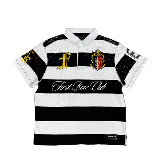 First Row ( Black / White Polo )