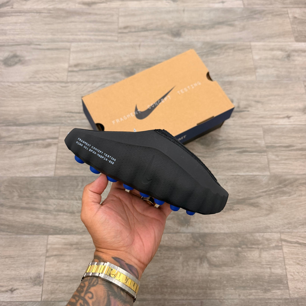 Nike Mind 001 Slide “Fragment Black” UA